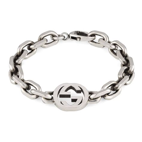 Gucci Bracciale con Doppia G in argento